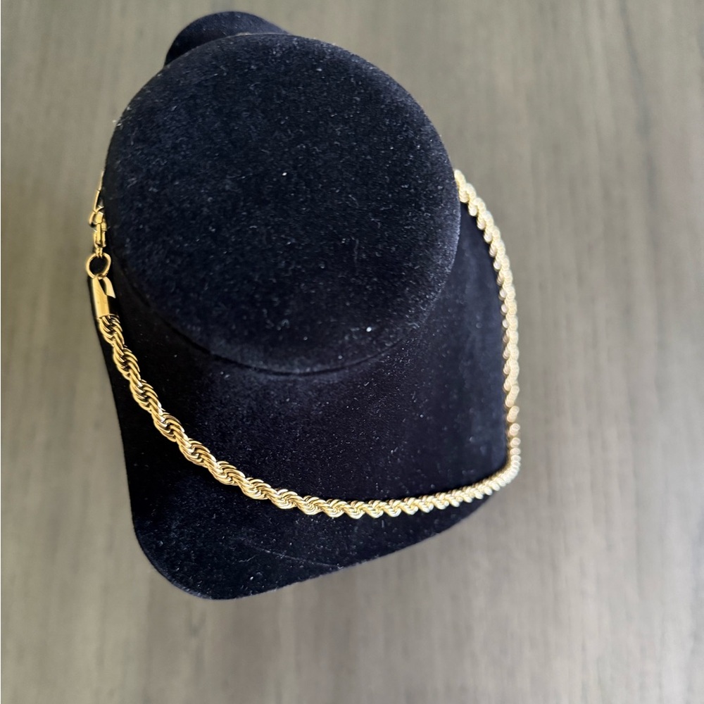 Gold Plated Rope Chain - Picture 5 of 7